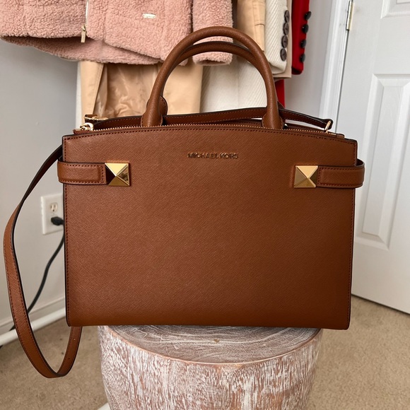 Michael Kors Handbags - Michael Kors Medium Satchel Cognac